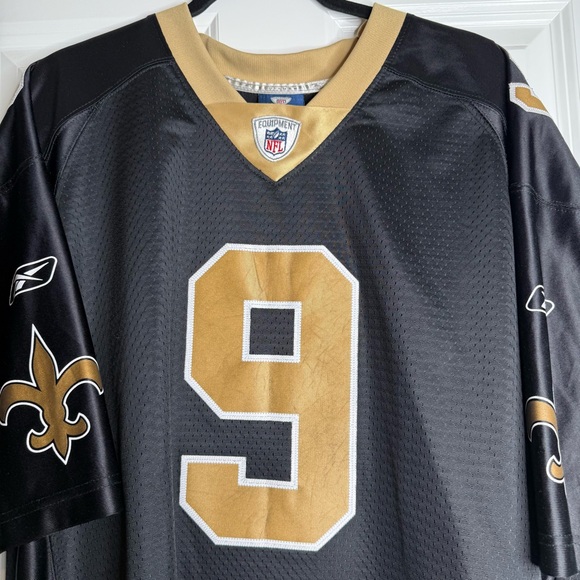 Reebok Other - Vintage New Orleans Saints Drew Brees, Black and Gold NFL Jersey